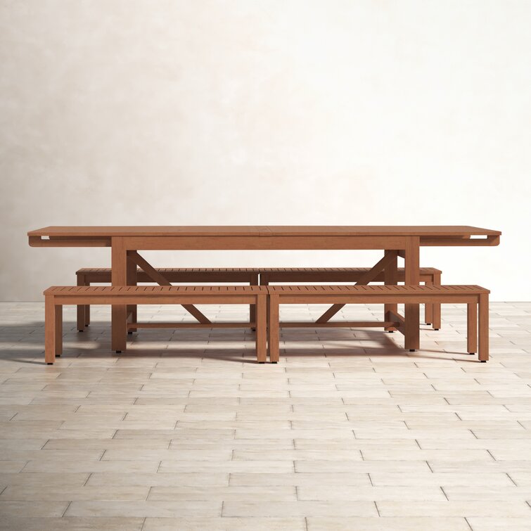 8 person table online with bench